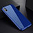 Custodia Lusso Alluminio Laterale Specchio 360 Gradi Cover per Apple iPhone Xs Blu