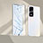 Custodia Lusso Alluminio Laterale Specchio 360 Gradi Cover per Huawei Honor 80 GT 5G Argento