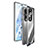 Custodia Lusso Alluminio Laterale Specchio 360 Gradi Cover per Huawei Honor 80 Pro 5G