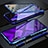 Custodia Lusso Alluminio Laterale Specchio 360 Gradi Cover per Huawei Y9s Blu