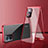 Custodia Lusso Alluminio Laterale Specchio 360 Gradi Cover per Oppo K10 5G India Rosso