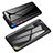 Custodia Lusso Alluminio Laterale Specchio 360 Gradi Cover per Samsung Galaxy M80S Nero