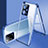 Custodia Lusso Alluminio Laterale Specchio 360 Gradi Cover per Xiaomi Poco X5 5G Blu