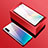 Custodia Lusso Alluminio Laterale Specchio 360 Gradi Cover T01 per Samsung Galaxy Note 10 5G Rosso