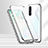 Custodia Lusso Alluminio Laterale Specchio 360 Gradi Cover T02 per Oppo Find X2 Neo