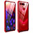 Custodia Lusso Alluminio Laterale Specchio 360 Gradi Cover T03 per Huawei Honor View 20 Rosso