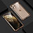 Custodia Lusso Alluminio Laterale Specchio 360 Gradi Cover T07 per Apple iPhone 11 Pro Oro