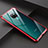 Custodia Lusso Alluminio Laterale Specchio 360 Gradi Cover T07 per Huawei Mate 20 Rosso