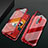 Custodia Lusso Alluminio Laterale Specchio 360 Gradi Cover T10 per Oppo RX17 Pro Rosso