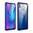 Custodia Lusso Alluminio Laterale Specchio Cover per Huawei Honor 10 Lite Blu