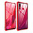 Custodia Lusso Alluminio Laterale Specchio Cover per Huawei Nova 4 Rosso