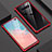 Custodia Lusso Alluminio Laterale Specchio Cover per Samsung Galaxy S10 Plus Rosso