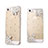 Custodia Lusso Diamante Strass Gioielli Fiori per Apple iPhone 5 Bianco