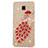 Custodia Lusso Diamante Strass Gioielli Pavone per Samsung Galaxy J7 Prime Rosso