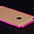 Custodia Lusso Laterale Alluminio per Apple iPhone 6 Plus Rosa Caldo