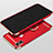 Custodia Lusso Metallo Laterale e Plastica con Anello Supporto F02 per Apple iPhone Xs Max Rosso
