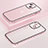 Custodia Lusso Metallo Laterale e Plastica Cover Bling-Bling LF1 per Apple iPhone 15