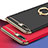 Custodia Lusso Metallo Laterale e Plastica Cover con Anello Supporto A06 per Apple iPhone 7 Plus