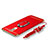 Custodia Lusso Metallo Laterale e Plastica Cover con Anello Supporto e Cordoncino per Huawei Honor 6X Rosso