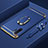 Custodia Lusso Metallo Laterale e Plastica Cover con Anello Supporto T01 per Samsung Galaxy Note 10 Plus