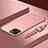 Custodia Lusso Metallo Laterale e Plastica Cover con Cordoncino per Apple iPhone 13 Oro Rosa