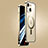 Custodia Lusso Metallo Laterale e Plastica Cover con Mag-Safe Magnetic JB1 per Apple iPhone 14 Oro