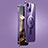 Custodia Lusso Metallo Laterale e Plastica Cover con Mag-Safe Magnetic JB1 per Apple iPhone 15 Plus Viola