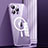 Custodia Lusso Metallo Laterale e Plastica Cover con Mag-Safe Magnetic JL1 per Apple iPhone 13 Pro Viola