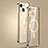 Custodia Lusso Metallo Laterale e Plastica Cover con Mag-Safe Magnetic JL3 per Apple iPhone 14 Plus Oro