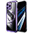 Custodia Lusso Metallo Laterale e Plastica Cover con Mag-Safe Magnetic LF2 per Apple iPhone 14 Pro Max Viola