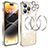 Custodia Lusso Metallo Laterale e Plastica Cover con Mag-Safe Magnetic LF3 per Apple iPhone 14 Pro