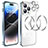 Custodia Lusso Metallo Laterale e Plastica Cover con Mag-Safe Magnetic LF3 per Apple iPhone 14 Pro