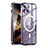 Custodia Lusso Metallo Laterale e Plastica Cover con Mag-Safe Magnetic LK1 per Apple iPhone 15 Plus Viola