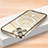 Custodia Lusso Metallo Laterale e Plastica Cover con Mag-Safe Magnetic LK2 per Apple iPhone 13