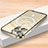 Custodia Lusso Metallo Laterale e Plastica Cover con Mag-Safe Magnetic LK2 per Apple iPhone 14 Pro Max Oro