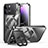 Custodia Lusso Metallo Laterale e Plastica Cover con Mag-Safe Magnetic LK4 per Apple iPhone 14 Pro Max