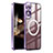 Custodia Lusso Metallo Laterale e Plastica Cover con Mag-Safe Magnetic P01 per Samsung Galaxy S24 5G Viola