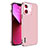Custodia Lusso Metallo Laterale e Plastica Cover LF6 per Apple iPhone 13 Pro Max Oro Rosa