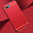 Custodia Lusso Metallo Laterale e Plastica Cover M02 per Oppo A5 Rosso