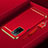 Custodia Lusso Metallo Laterale e Plastica Cover P01 per Oppo A53s 5G Rosso