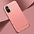 Custodia Lusso Metallo Laterale e Plastica Cover per Huawei Honor 50 5G Oro Rosa