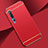 Custodia Lusso Metallo Laterale e Plastica Cover T01 per Xiaomi Mi 10 Rosso