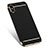 Custodia Lusso Metallo Laterale e Plastica M01 per Apple iPhone X Nero