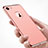 Custodia Lusso Metallo Laterale e Plastica M02 per Apple iPhone 7 Oro Rosa