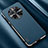 Custodia Lusso Pelle Cover AT1 per Huawei Mate 50 Blu