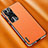 Custodia Lusso Pelle Cover AT2 per Huawei P60 Pro Arancione