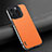 Custodia Lusso Pelle Cover AT4 per Apple iPhone 16 Pro Arancione