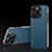 Custodia Lusso Pelle Cover AT5 per Apple iPhone 15 Pro Max Blu