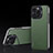 Custodia Lusso Pelle Cover AT5 per Apple iPhone 15 Pro Max Verde