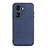 Custodia Lusso Pelle Cover B01H per Huawei Honor 60 5G Blu